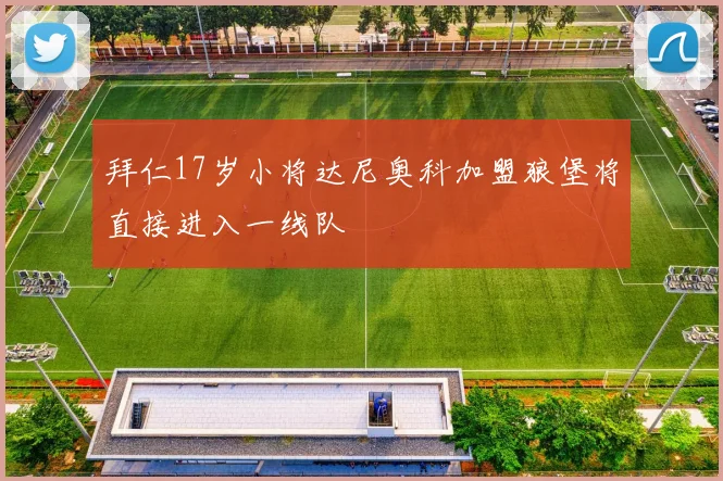拜仁17岁小将达尼奥科加盟狼堡将直接进入一线队